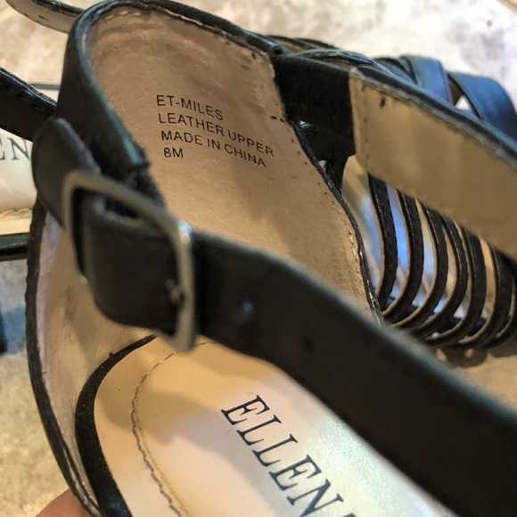 Ellen Tracy Miles leather open toe heels s… - Picture 10 of 15